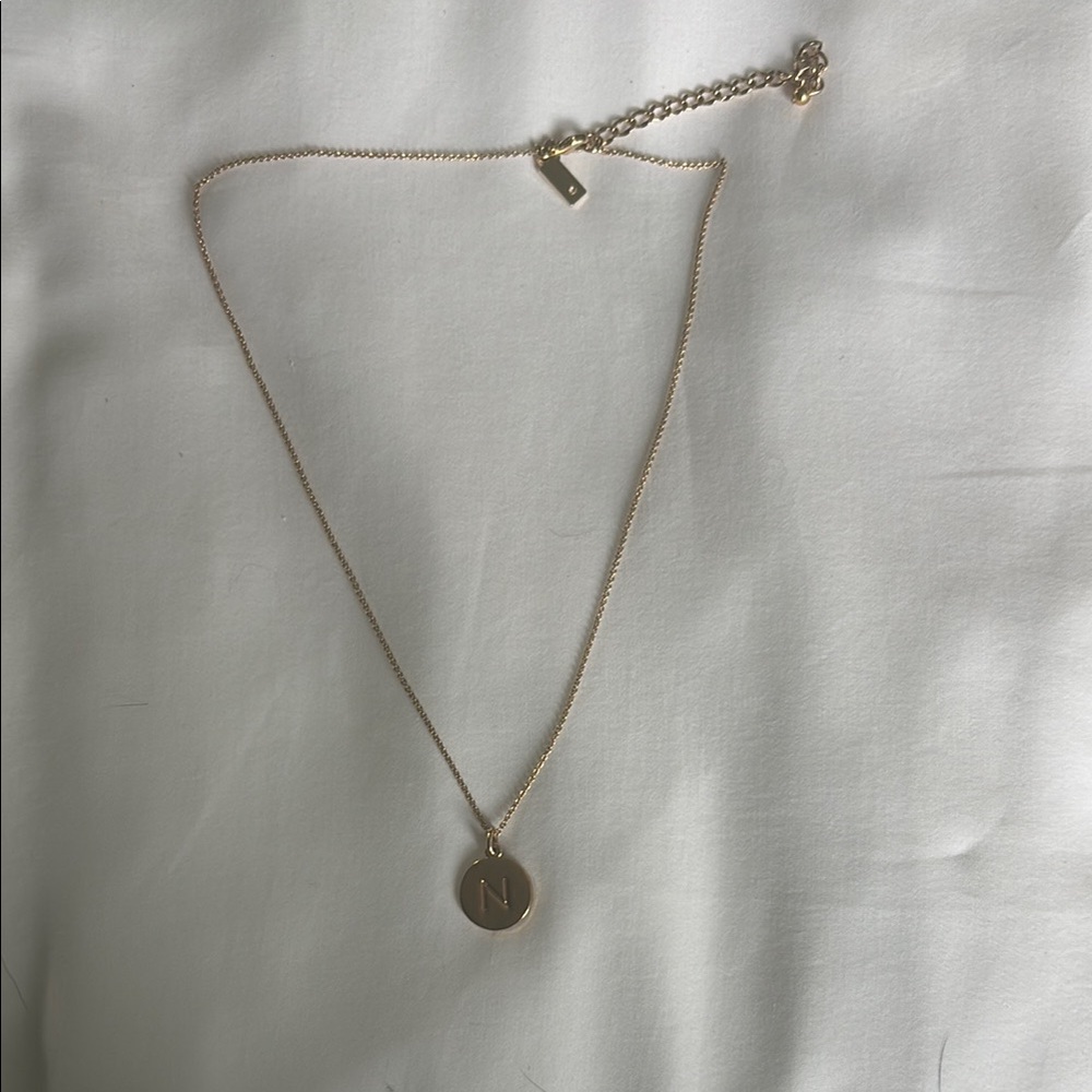 Kate Spade Gold Initial “N” Pendant Necklace